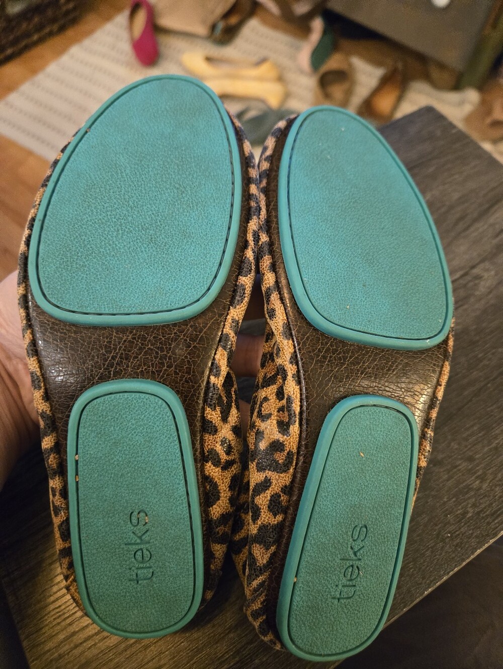 Tieks Leopard-Print Ballet Flats Size 7